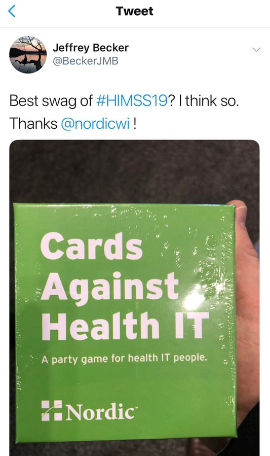 Cards against health IT_booth
